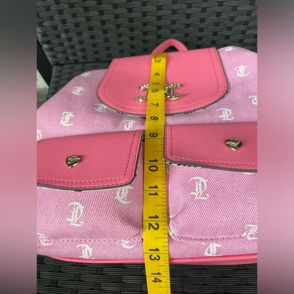 Juicy Couture bag,Juicy Couture Backpack,Juicy Couture Pink Logo Backpack.